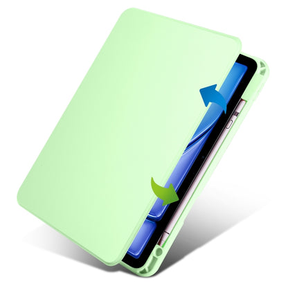 For iPad Air 13 2024 Acrylic 360 Rotation Detachable Leather Tablet Case(Green) - iPad Air 13 2024 Cases by buy2fix | Online Shopping UK | buy2fix