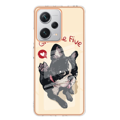 For Xiaomi Redmi Note 12 Pro+ Global Electroplating Marble Dual-side IMD Phone Case(Lucky Dog) - Xiaomi Cases by buy2fix | Online Shopping UK | buy2fix