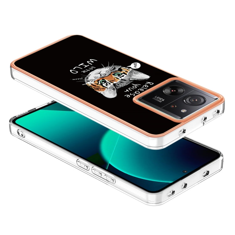 For Xiaomi 13T/13T Pro Electroplating Marble Dual-side IMD Phone Case(Natural Growth) - Xiaomi Cases by buy2fix | Online Shopping UK | buy2fix