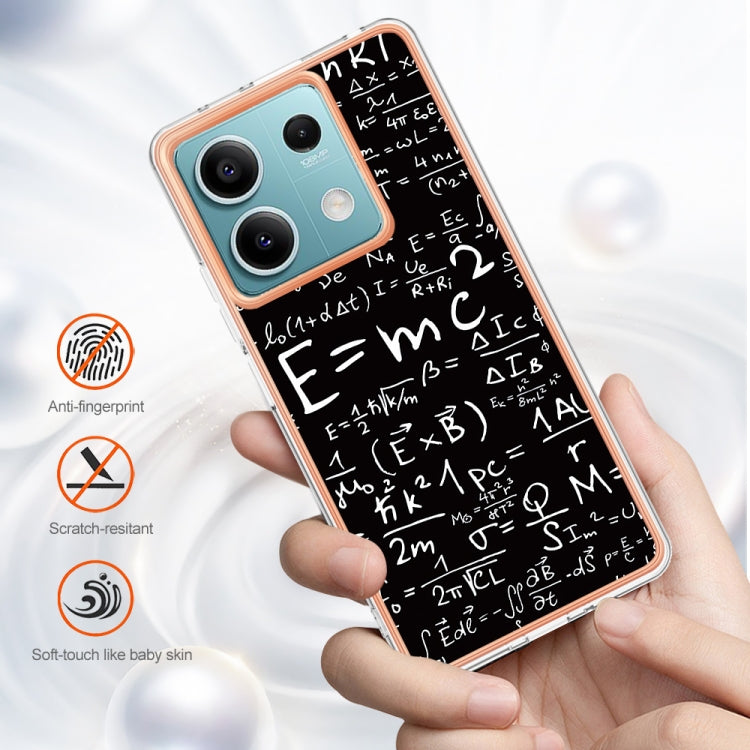 For Xiaomi Redmi Note 13 5G Electroplating Marble Dual-side IMD Phone Case(Equation) - Note 13 Cases by buy2fix | Online Shopping UK | buy2fix