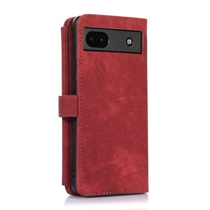 For Google Pixel 6a Dream 9-Card Wallet Zipper Bag Leather Phone Case(Red) - Google Cases by buy2fix | Online Shopping UK | buy2fix