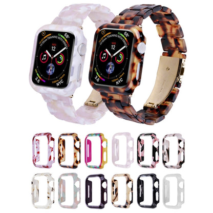 For Apple Watch Ultra 2 / Ultra 49mm Printed Resin PC Watch Case(Black Pink) - Watch Cases by buy2fix | Online Shopping UK | buy2fix