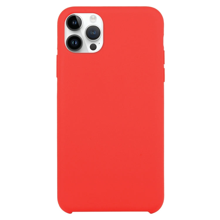 For iPhone 16 Pro Solid Silicone Phone Case(Red) - iPhone 16 Pro Cases by buy2fix | Online Shopping UK | buy2fix