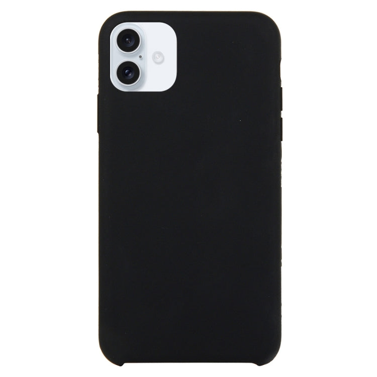 For iPhone 16 Plus Solid Silicone Phone Case(Black) - iPhone 16 Plus Cases by buy2fix | Online Shopping UK | buy2fix