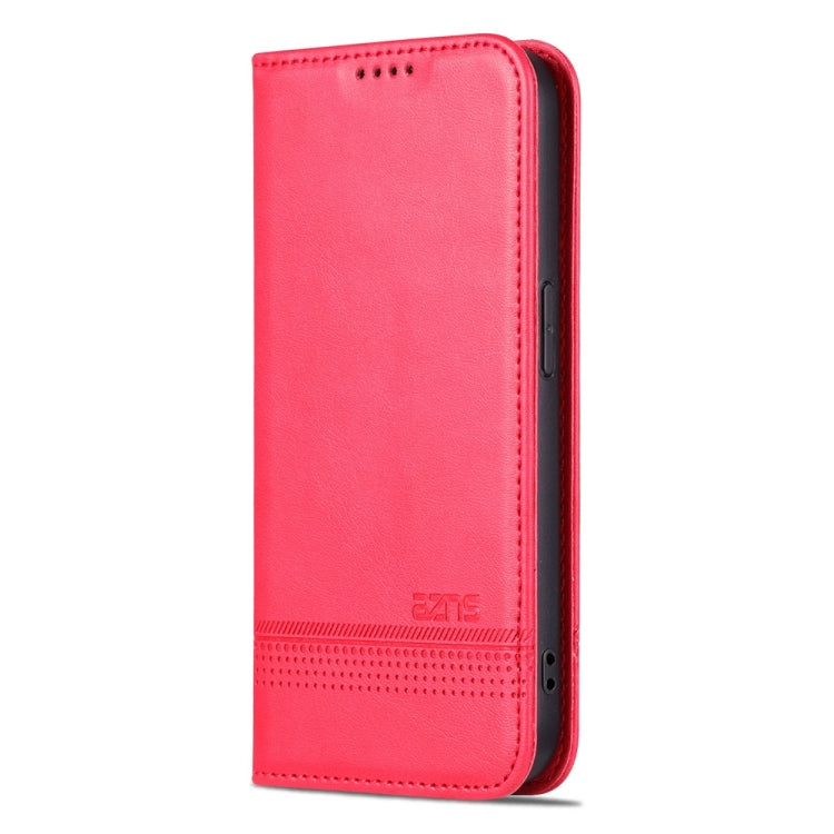 For iPhone 15 Pro Max AZNS Magnetic Calf Texture Flip Leather Phone Case(Red) - iPhone 15 Pro Max Cases by AZNS | Online Shopping UK | buy2fix