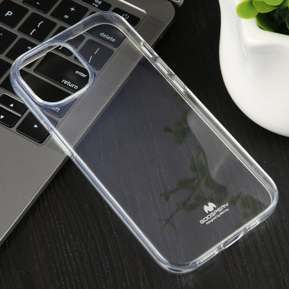 For iPhone 15 Pro Max GOOSPERY CLEAR JELLY Transparent TPU Soft Phone Case - iPhone 15 Pro Max Cases by GOOSPERY | Online Shopping UK | buy2fix