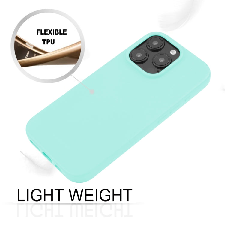 For iPhone 16 Pro GOOSPERY SOFT FEELING Liquid TPU Soft Phone Case(Mint Green) - iPhone 16 Pro Cases by GOOSPERY | Online Shopping UK | buy2fix