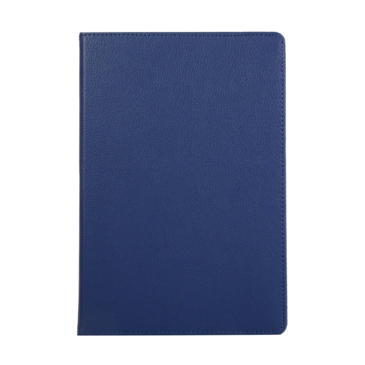 For Samsung Galaxy Tab S9 Ultra 360 Degrees Rotation Holder Litchi Texture Leather Tablet Case(Blue) - Galaxy Tab S9 Ultra Cases by buy2fix | Online Shopping UK | buy2fix