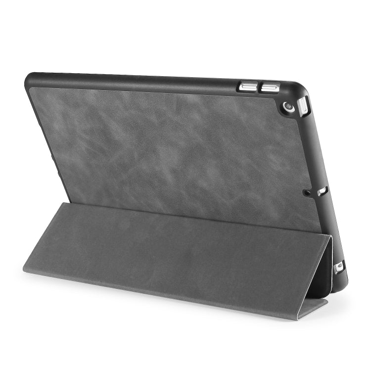 For iPad 10.2 2021 / 2020 / 2019 DG.MING See Series Horizontal Flip Leather Case with Holder & Pen Holder(Grey) - iPad 10.2 Cases by DG.MING | Online Shopping UK | buy2fix