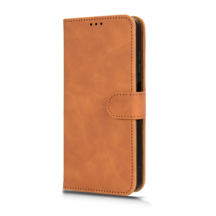 For Blackview OSCAL C70 Skin Feel Magnetic Flip Leather Phone Case(Brown) - More Brand by buy2fix | Online Shopping UK | buy2fix