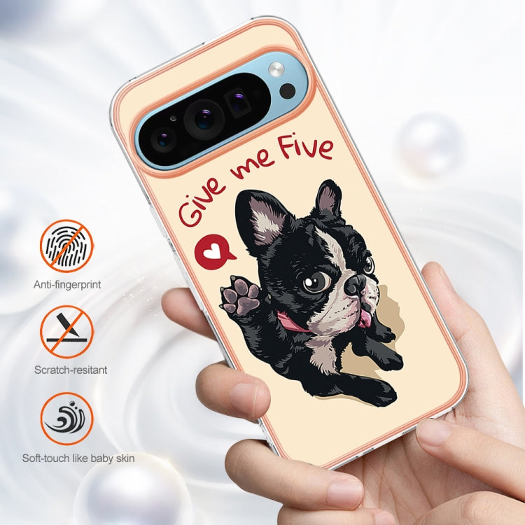 For Google Pixel 9 Pro XL Electroplating Dual-side IMD Phone Case(Lucky Dog) - Google Cases by buy2fix | Online Shopping UK | buy2fix