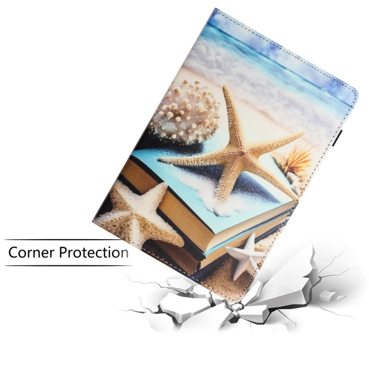 For iPad Pro 11 2024 Sewing Litchi Texture Smart Leather Tablet Case(Starfish) - iPad Pro 11 2024 Cases by buy2fix | Online Shopping UK | buy2fix