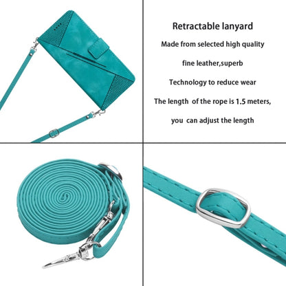 For Xiaomi 13 Lite Dream Triangle Leather Phone Case with Lanyard(Green) - 13 Lite Cases by buy2fix | Online Shopping UK | buy2fix