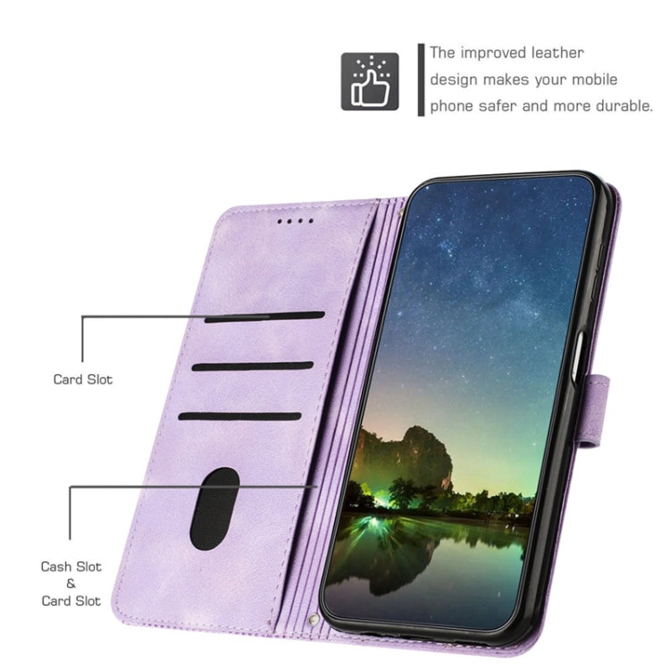 For Xiaomi Redmi Note 12 Pro 4G Global Dream Triangle Leather Phone Case with Lanyard(Purple) - Xiaomi Cases by buy2fix | Online Shopping UK | buy2fix