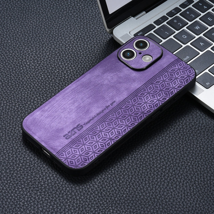 For iPhone 16 Plus AZNS 3D Embossed Skin Feel Phone Case(Purple) - iPhone 16 Plus Cases by AZNS | Online Shopping UK | buy2fix