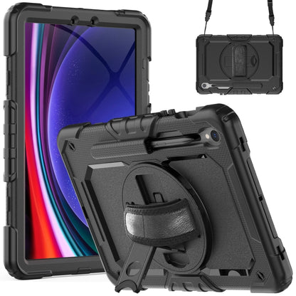 For Samsung Galaxy Tab S9 / S8 / S7 Silicone + PC Tablet Case(Black) - Galaxy Tab S9 Cases by buy2fix | Online Shopping UK | buy2fix