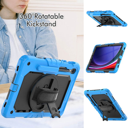 For Samsung Galaxy Tab S9 / S8 / S7 Silicone + PC Tablet Case(Light Blue+Black) - Galaxy Tab S9 Cases by buy2fix | Online Shopping UK | buy2fix