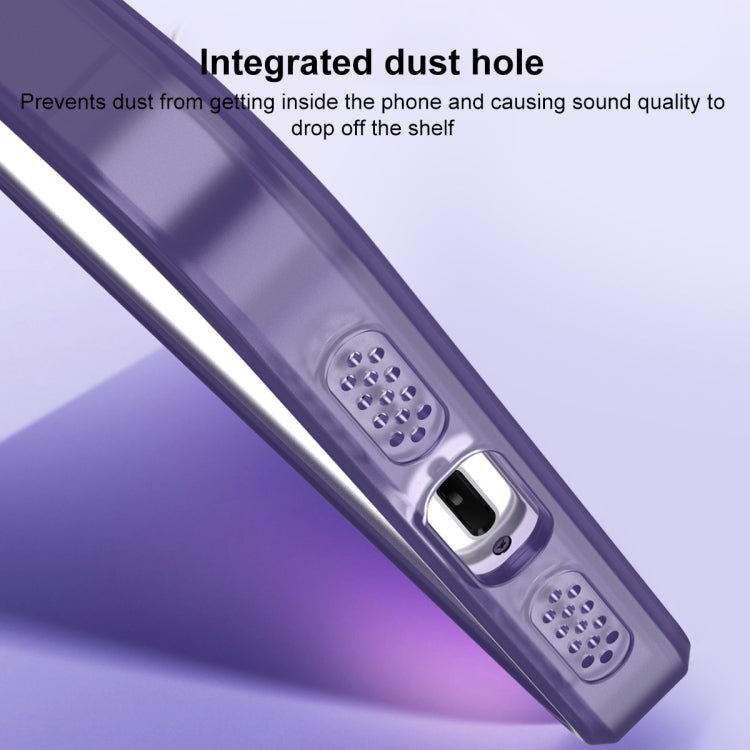 For iPhone 12 Pro Max MagSafe Frosted Translucent Mist Phone Case(Dark Purple) - iPhone 12 Pro Max Cases by buy2fix | Online Shopping UK | buy2fix