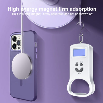 For iPhone 12 MagSafe Frosted Translucent Mist Phone Case(Dark Purple) - iPhone 12 / 12 Pro Cases by buy2fix | Online Shopping UK | buy2fix