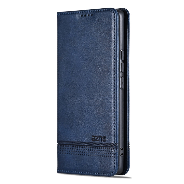 For OPPO Find X7 AZNS Magnetic Calf Texture Flip Leather Phone Case(Dark Blue) - Find X7 Cases by AZNS | Online Shopping UK | buy2fix