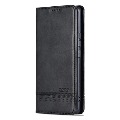 For OPPO Find X7 Ultra AZNS Magnetic Calf Texture Flip Leather Phone Case(Black) - OPPO Cases by AZNS | Online Shopping UK | buy2fix