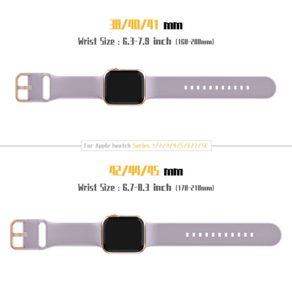 For Apple Watch Series 2 38mm Pin Buckle Silicone Watch Band(Baby Purple) - Watch Bands by buy2fix | Online Shopping UK | buy2fix