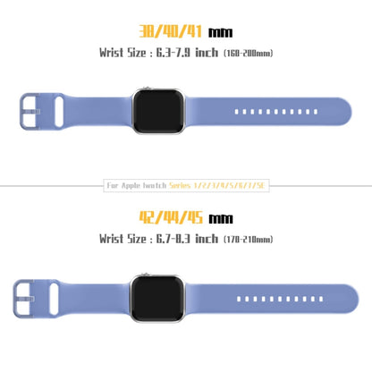 For Apple Watch 42mm Pin Buckle Silicone Watch Band(Cyan Blue) - Watch Bands by buy2fix | Online Shopping UK | buy2fix