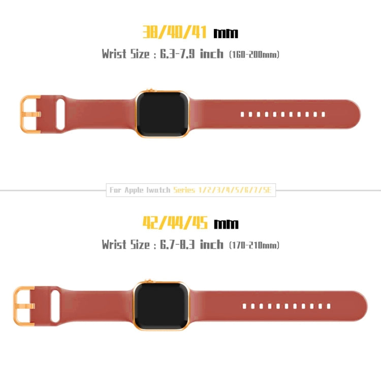 For Apple Watch SE 2023 44mm Pin Buckle Silicone Watch Band(Coral) - Watch Bands by buy2fix | Online Shopping UK | buy2fix