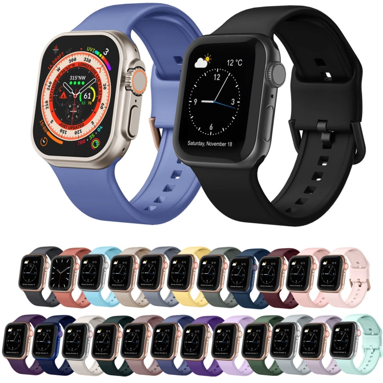 For Apple Watch 42mm Pin Buckle Silicone Watch Band(Clover) - Watch Bands by buy2fix | Online Shopping UK | buy2fix