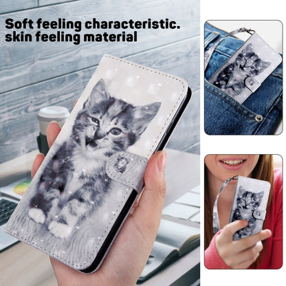 For iPhone 16 Pro 3D Painted Leather Phone Case(Smile Cat) - iPhone 16 Pro Cases by buy2fix | Online Shopping UK | buy2fix