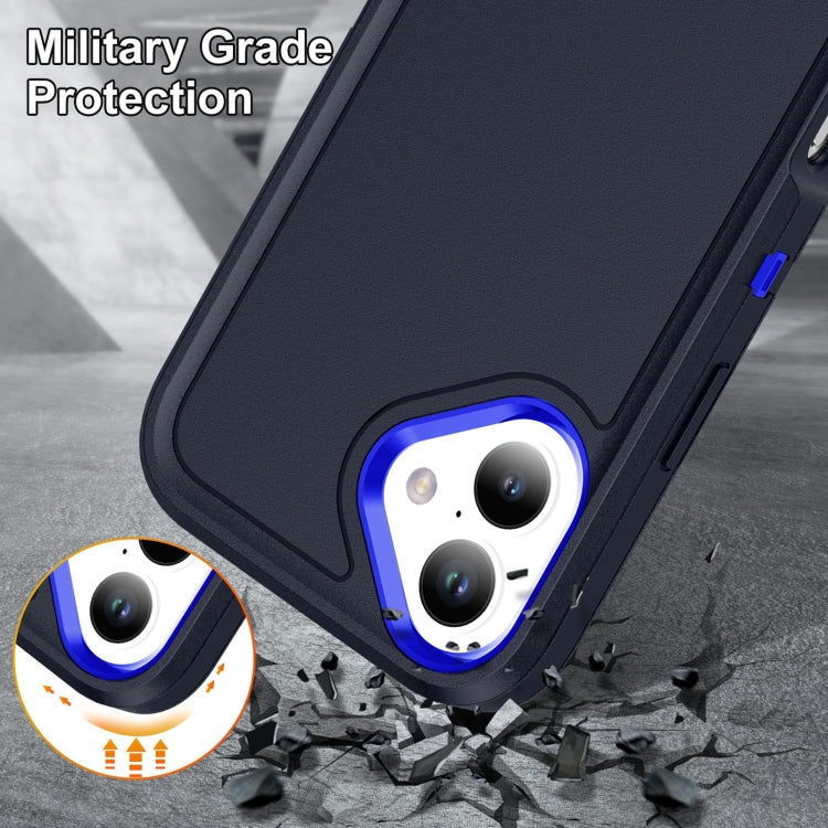 For iPhone 16 Life Waterproof Rugged Phone Case(Dark Blue + Royal Blue) - iPhone 16 Cases by buy2fix | Online Shopping UK | buy2fix