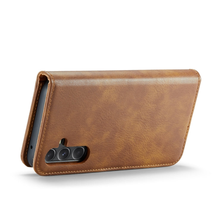 For Samsung Galaxy A55 5G DG.MING Crazy Horse Texture Detachable Magnetic Leather Case(Brown) - Galaxy Phone Cases by DG.MING | Online Shopping UK | buy2fix