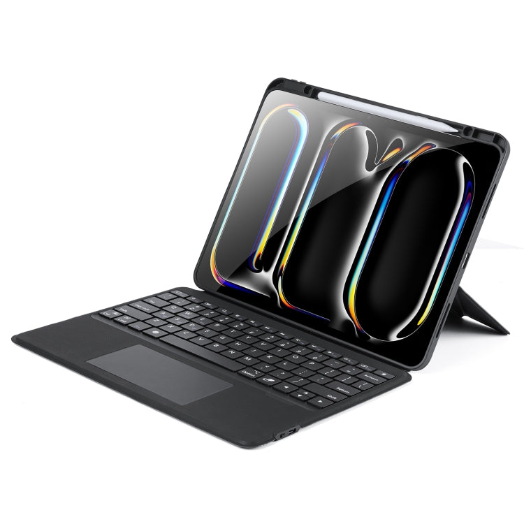 For iPad Pro 13 2024 DUX DUCIS DK Series Magnetic Wireless Bluetooth Keyboard Tablet Case(Black) - For iPad Pro by DUX DUCIS | Online Shopping UK | buy2fix