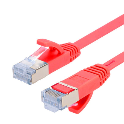 25m Gold Plated Head CAT7 High Speed 10Gbps Ultra-thin Flat Ethernet RJ45 Network LAN Cable(Red) - Lan Cable and Tools by buy2fix | Online Shopping UK | buy2fix