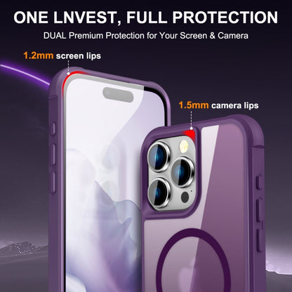 For iPhone 15 Pro MagSafe Magnetic Phone Case(Purple) - iPhone 15 Pro Cases by buy2fix | Online Shopping UK | buy2fix