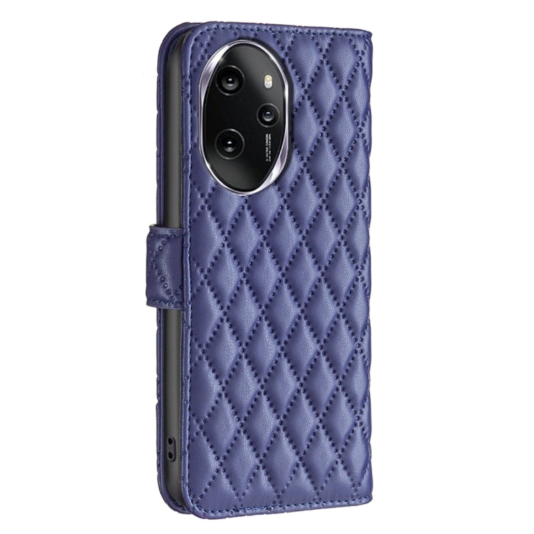 For Honor 100 Pro Diamond Lattice Wallet Flip Leather Phone Case(Blue) - Honor Cases by buy2fix | Online Shopping UK | buy2fix