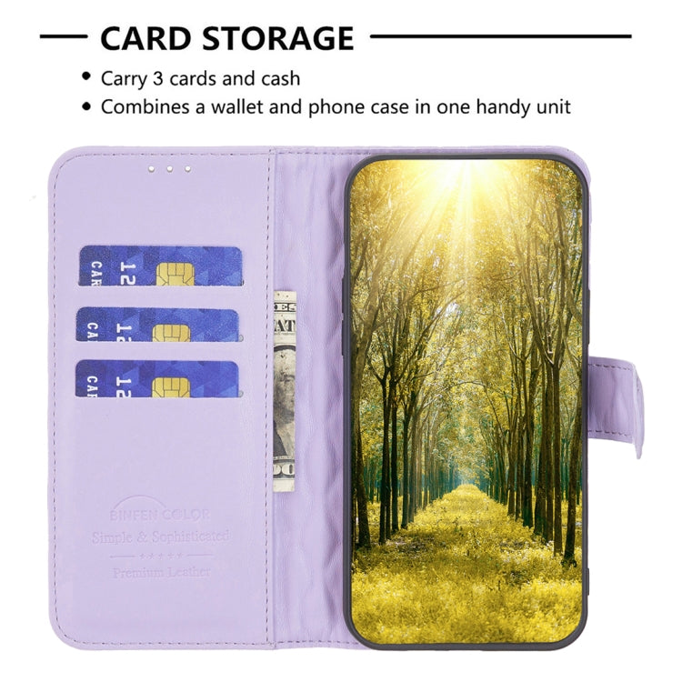 For Honor 100 Diamond Lattice Wallet Flip Leather Phone Case(Purple) - Honor Cases by buy2fix | Online Shopping UK | buy2fix