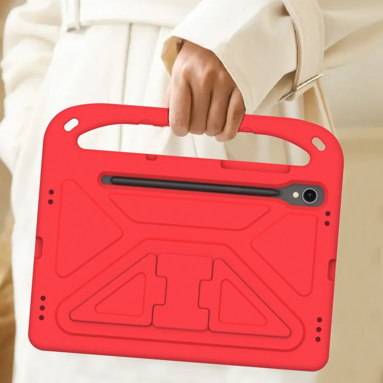 For Samsung Galaxy Tab S9 Handle EVA Shockproof Tablet Case with Holder(Red) - Galaxy Tab S9 Cases by buy2fix | Online Shopping UK | buy2fix