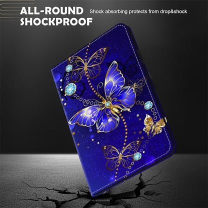 For Samsung Galaxy Tab S6 T860 Crystal Texture Painted Leather Tablet Case(Diamond Butterflies) - Tab S6 10.5 T860 / T865 by buy2fix | Online Shopping UK | buy2fix