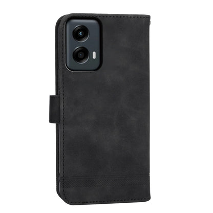 For Motorola Moto G Stylus 5G 2024 Dierfeng Dream Line TPU + PU Leather Phone Case(Black) - Motorola Cases by buy2fix | Online Shopping UK | buy2fix