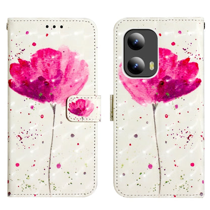 For Motorola Moto G Play 5G 2024 3D Painting Horizontal Flip Leather Phone Case(Flower) - Motorola Cases by buy2fix | Online Shopping UK | buy2fix