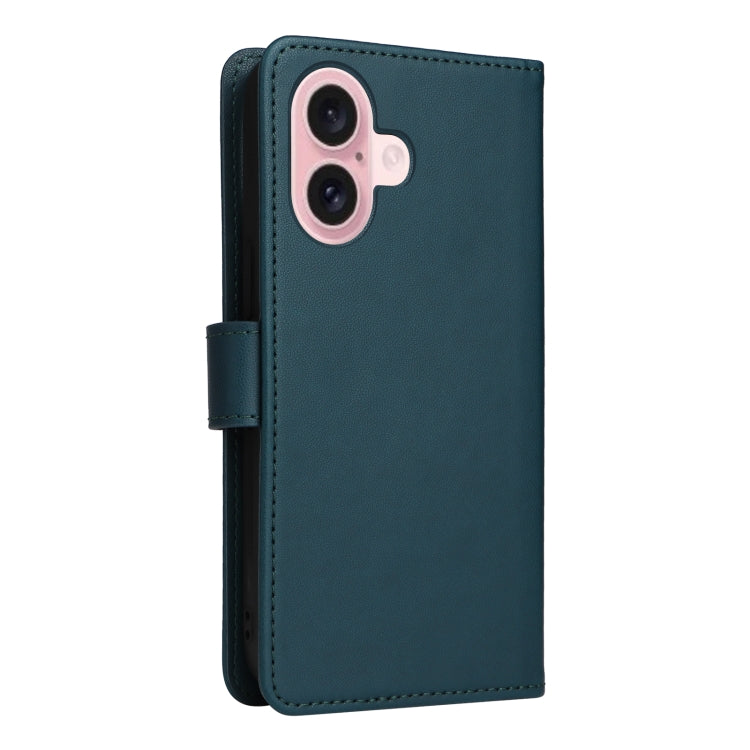 For iPhone 16 Plus BETOPNICE BN-005 2 in 1 Detachable Imitate Genuine Leather Phone Case(Blue) - iPhone 16 Plus Cases by BETOPNICE | Online Shopping UK | buy2fix