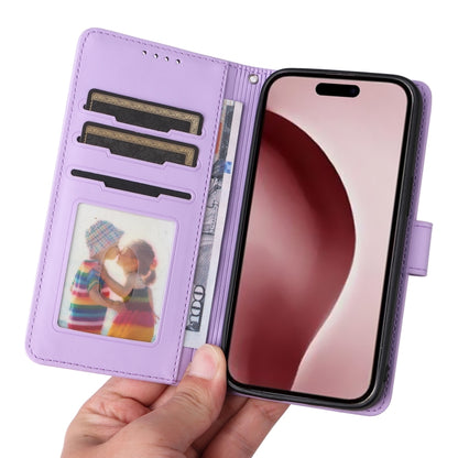 For iPhone 16 Pro BETOPNICE BN-005 2 in 1 Detachable Imitate Genuine Leather Phone Case(Light Purple) - iPhone 16 Pro Cases by BETOPNICE | Online Shopping UK | buy2fix