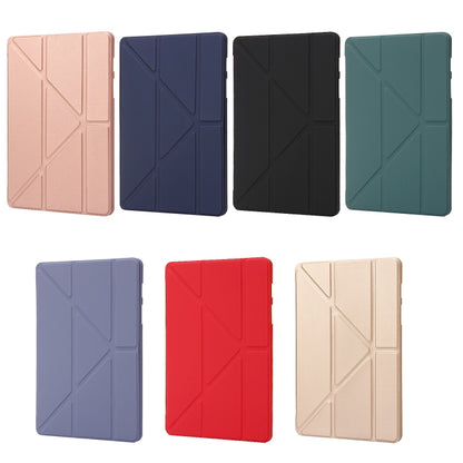 For Samsung Galaxy Tab S9+ Deformation Silicone Leather Tablet Case(Rose Gold) - Galaxy Tab S9+ Cases by buy2fix | Online Shopping UK | buy2fix