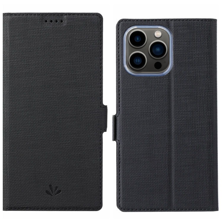 For iPhone 15 Pro Max ViLi K Series Dual-side Buckle Magsafe Leather Phone Case(Black) - iPhone 15 Pro Max Cases by ViLi | Online Shopping UK | buy2fix