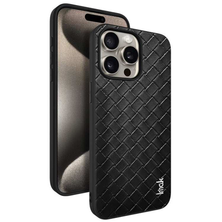 For iPhone 15 Pro IMAK LX-5 Series Shockproof PC + PU + TPU Protective Phone Case(Weaving Texture) - iPhone 15 Pro Cases by imak | Online Shopping UK | buy2fix