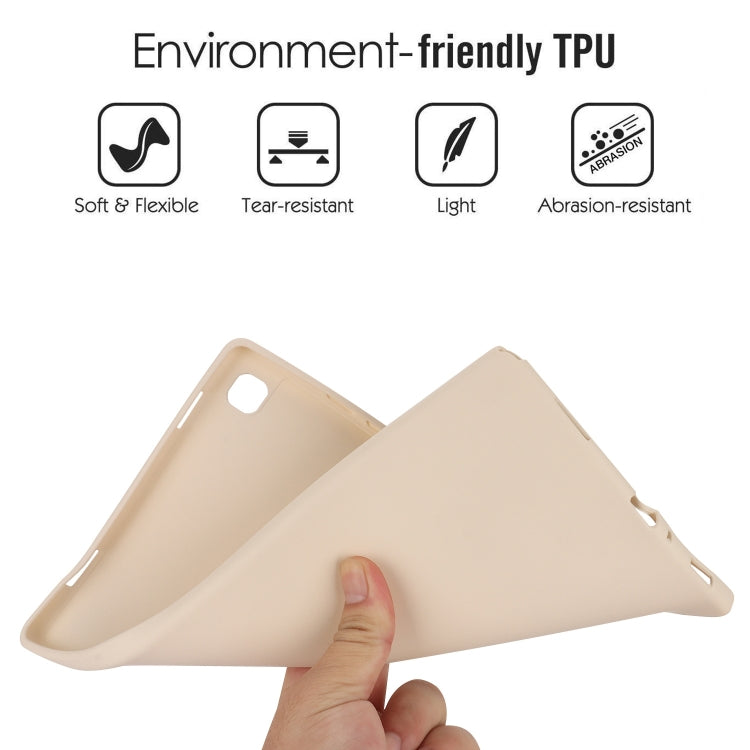 For Samsung Galaxy Tab S9 Oil Spray Skin-friendly TPU Tablet Case(Milk White) - Galaxy Tab S9 Cases by buy2fix | Online Shopping UK | buy2fix