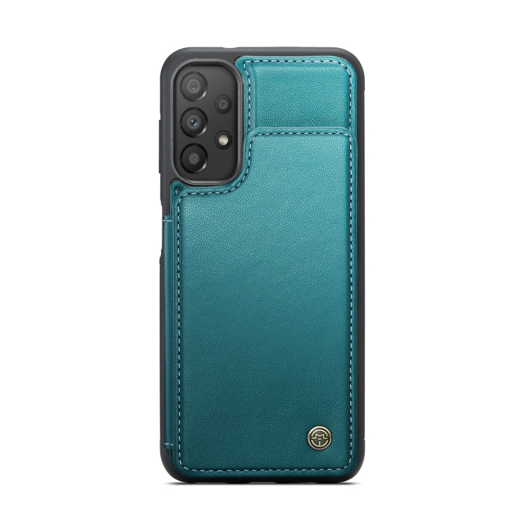 For Samsung Galaxy A33 5G CaseMe C22 Card Slots Holder RFID Anti-theft Phone Case(Blue Green) - Galaxy Phone Cases by CaseMe | Online Shopping UK | buy2fix