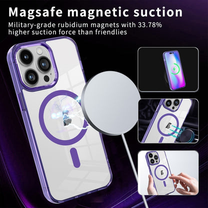 For iPhone 15 Pro Ice Color Magnetic Series PC + Acrylic Magsafe Phone Case(Black) - iPhone 15 Pro Cases by buy2fix | Online Shopping UK | buy2fix