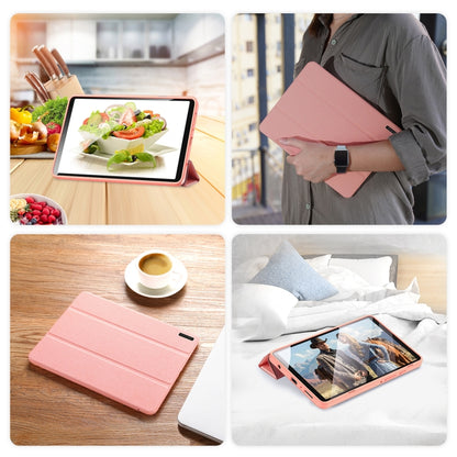 For Samsung Galaxy Tab A9 DUX DUCIS Domo Series Magnetic Flip Leather Tablet Case(Pink) - Galaxy Tab A9 by DUX DUCIS | Online Shopping UK | buy2fix